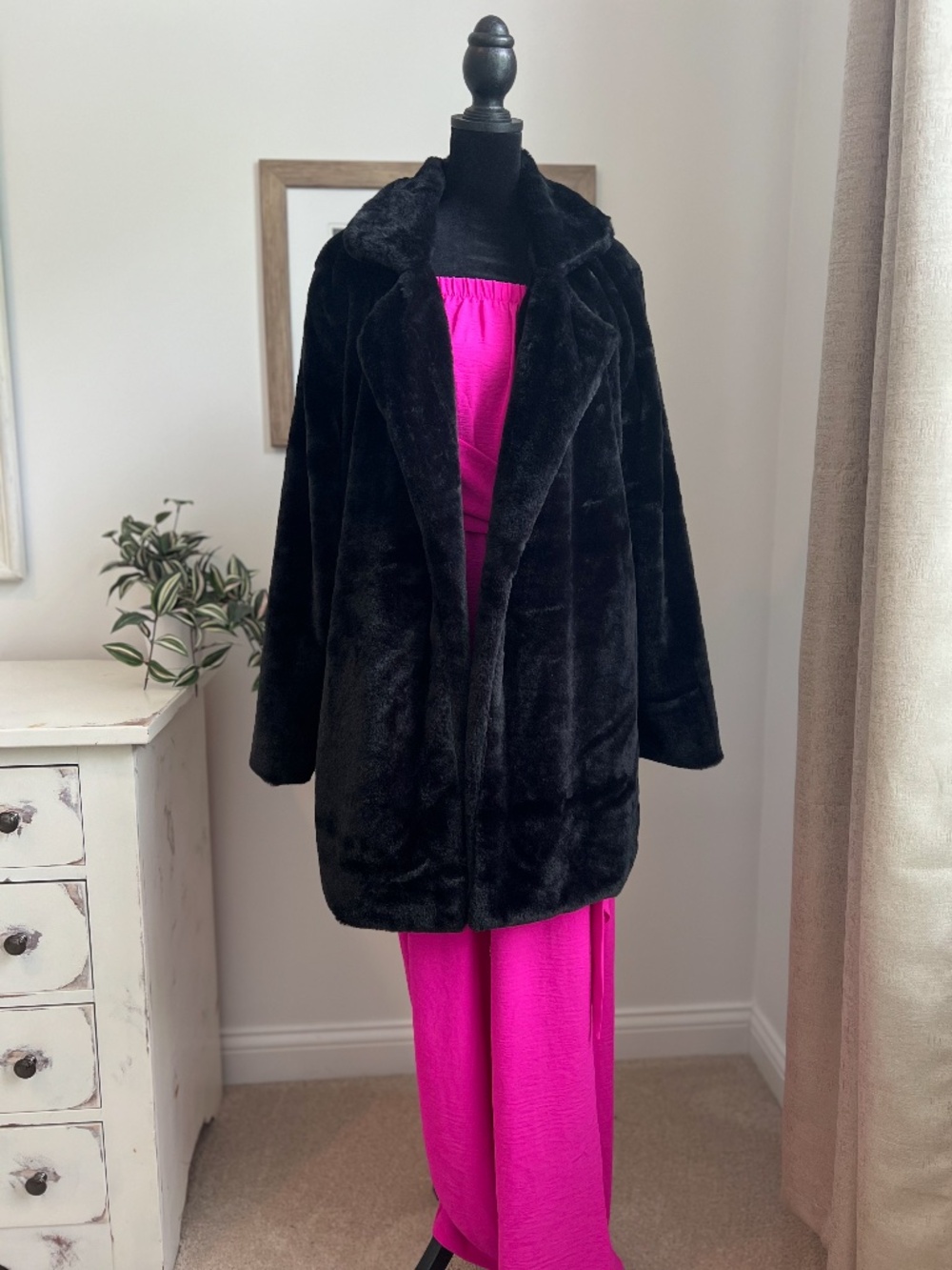 Love Tree Faux Fur Coat